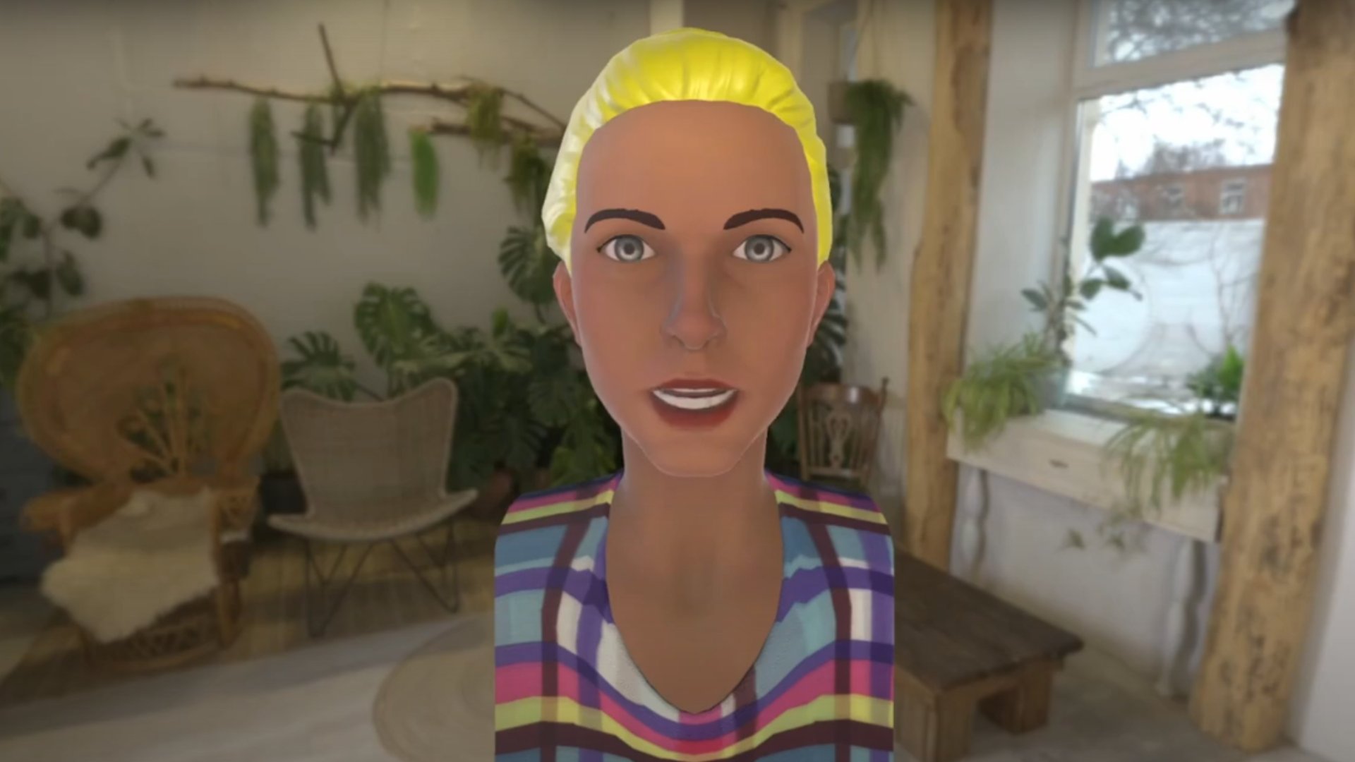 AI assistant looking at the screen.